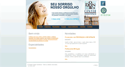 Desktop Screenshot of clinicaodontocenter.com.br