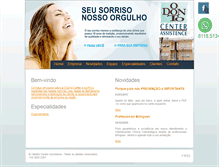 Tablet Screenshot of clinicaodontocenter.com.br